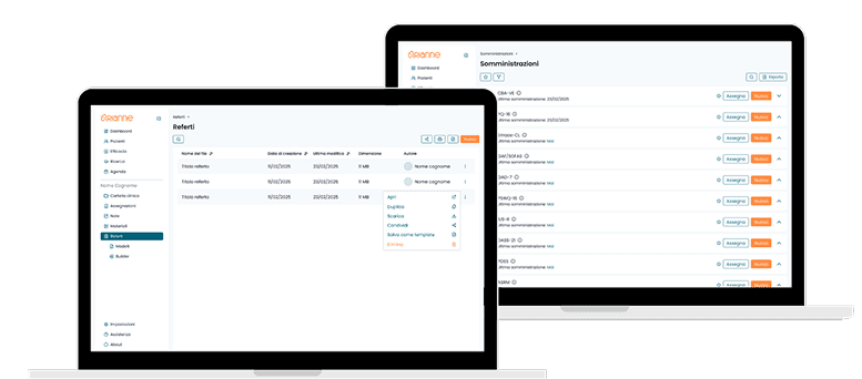 Immagine di un paziente che utilizza Arianne insieme alla sua terapeuta